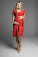 Sukienka ciążowa Lavinia czerwona 3